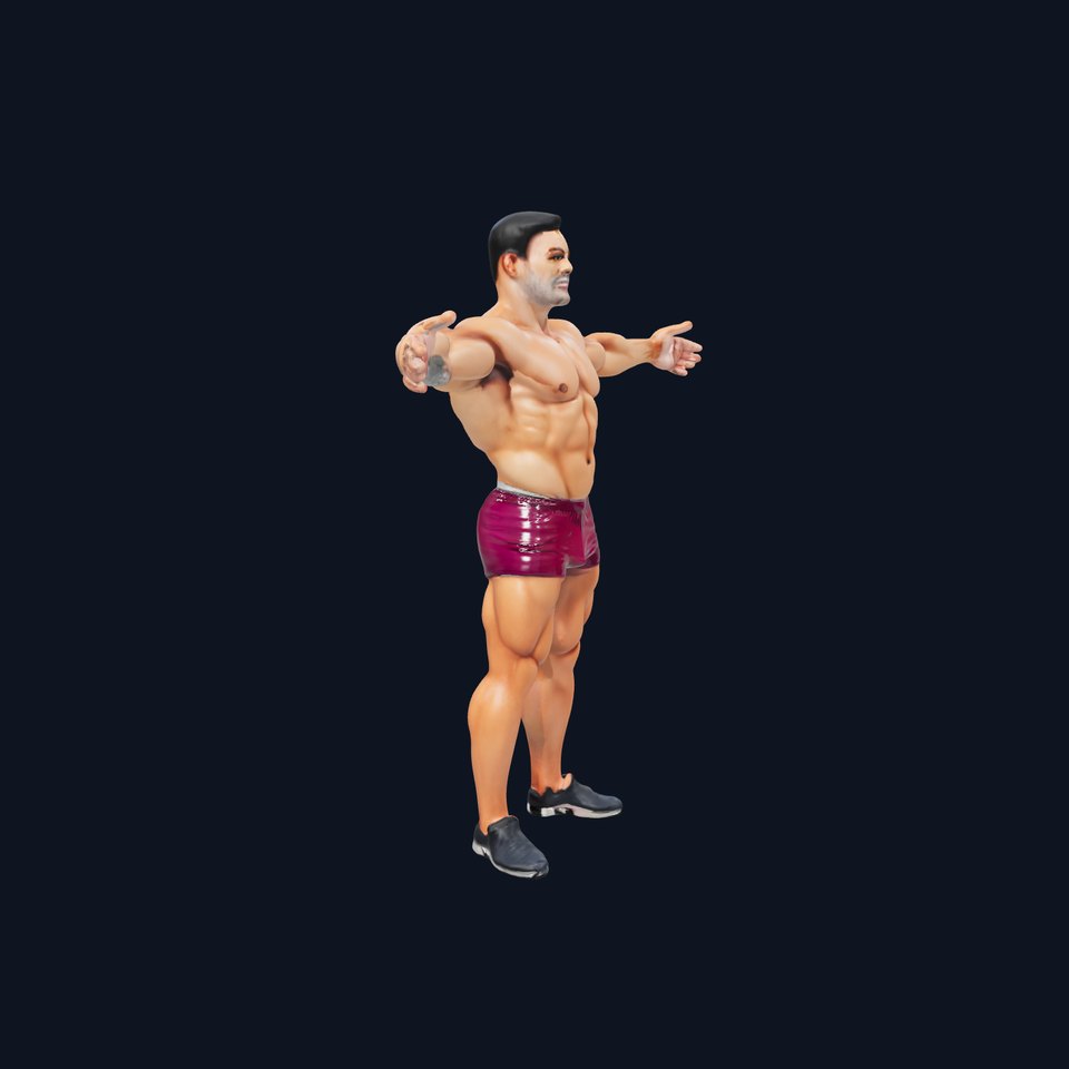 Athletic Male Character model pack